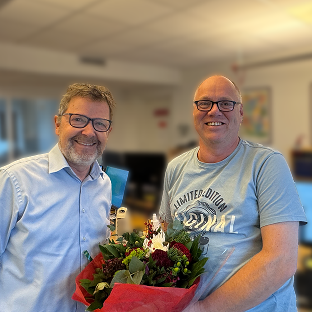 Lars Dalvang 10 års jubilæum hos Accountor