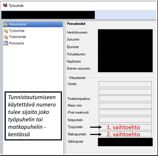 image of the employment tab in Mepco system