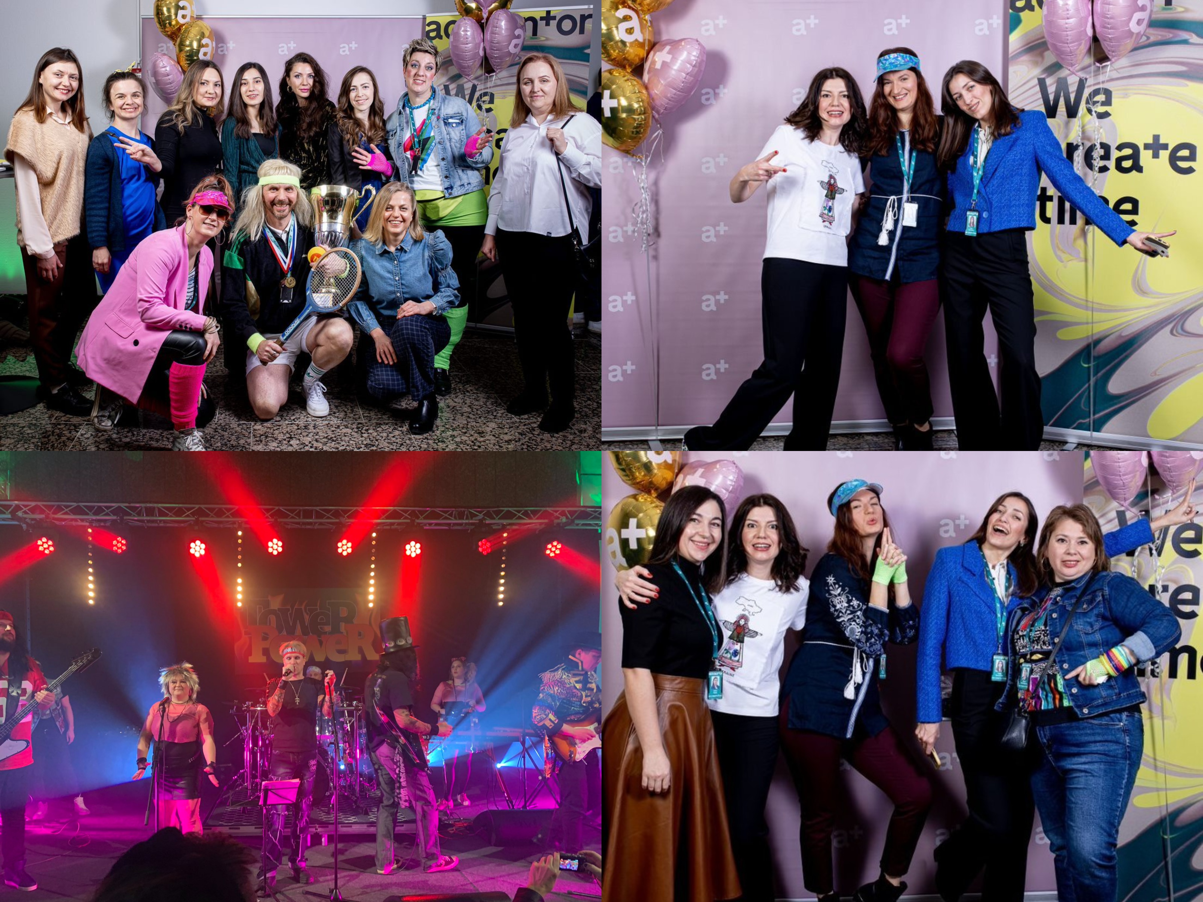 Party at Accountor tower_collage