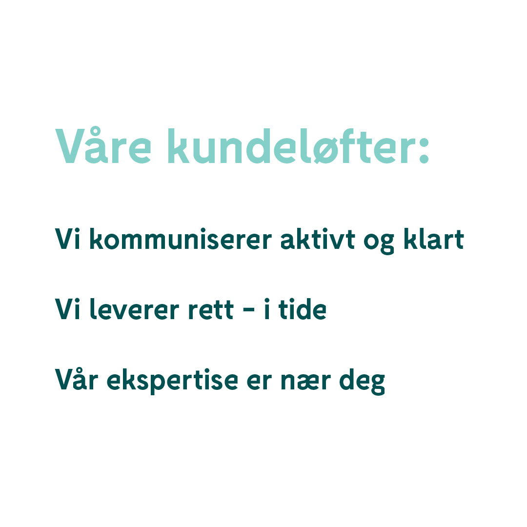 våre kundeløfter
