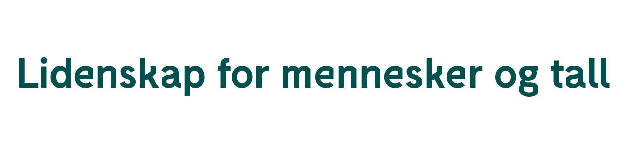 Lidenskap for mennesker og tall