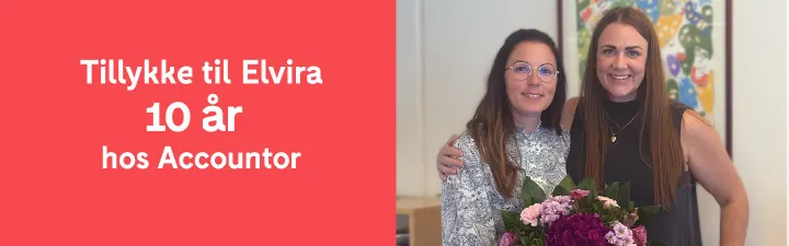 Elvira Delic - 10 år hos Accountor Denmark 