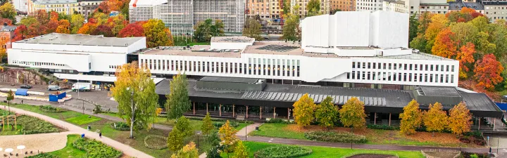 Finlandia-talo on tunnettu maamerkki Helsingissä